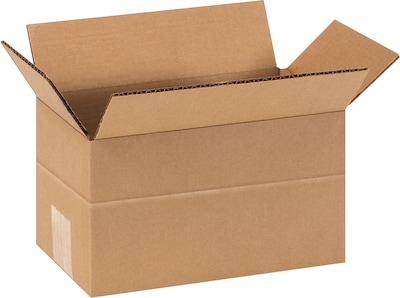 9 x 5 x 5 Multi-Depth Shipping Boxes, Brown, 25/Bundle (MD955)