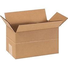 9 x 5 x 5 Multi-Depth Shipping Boxes, Brown, 25/Bundle (MD955)