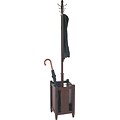 Office Star Espresso Wood Coat Tree with Umbrella Stand