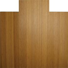 Anji Mountain Standard Bamboo Roll-Up Chairmat, Rectangular, 55x57, Natural