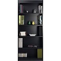 Bestar® Hampton Office Collection, 5-Shelf Bookcase, Charcoal
