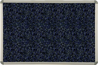 Best-Rite Blue Rubber-Tak Bulletin Board, Euro Trim Frame, 3 x 2