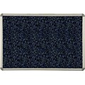 Best-Rite Blue Rubber-Tak Bulletin Board, Euro Trim Frame, 2 x 1.5