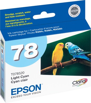 Epson T78 Light Cyan Standard Yield Ink Cartridge