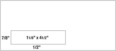 Quality Park Park Ridge #10 Window Envelope, 4-1/8" x 9-1/2", White, 500/Box (21330)