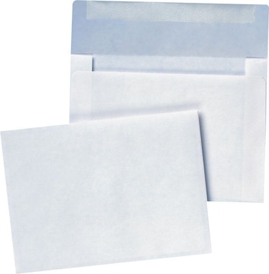 Quality Park Gummed Booklet Envelope, 4 3/4 x 6 1/2, White, 100/Box (36417)