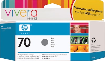 HP 70 Gray Standard Yield Ink Cartridge (C9450A)