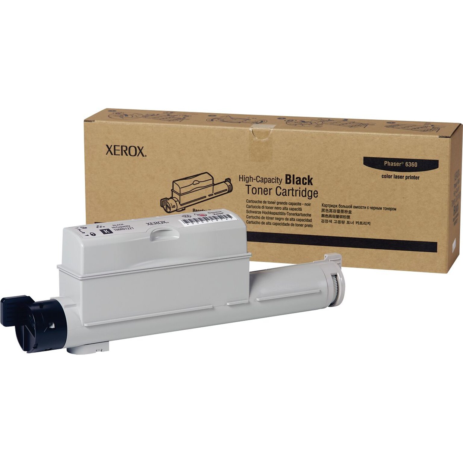 Xerox 106R01221 Black High Yield Toner Cartridge, Prints Up to 18,000 Pages