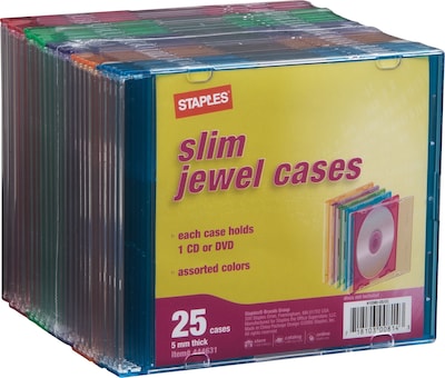 Slim Jewel Case, 5 mm, 25/Pack