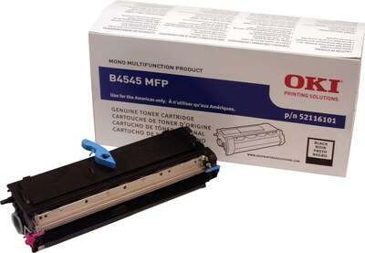 OKI 52116101 Black Toner Cartridge, Standard