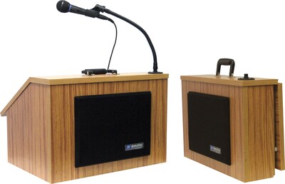 AmpliVox® S272-MO Table Top Lectern; Medium Oak