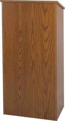 AmpliVox® Floor Lectern; Medium Oak