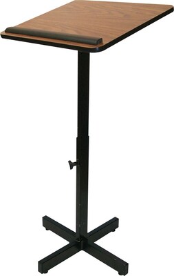 AmpliVox® Adjustable Lectern Stand; Mahogany