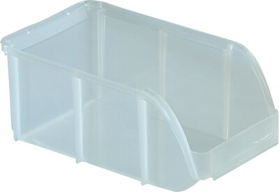 Quill Brand® Stacking Bin; Clear, Small