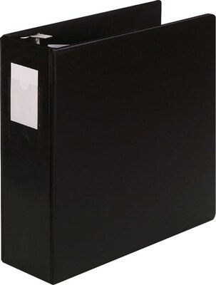 Wilson Jones 384 Heavy Duty 3 3 Ring Non View Binder with D-Rings, Black (38449B)