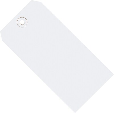 Quill Brand® Shipping Tags, #5, 4 3/4 x 2 3/8, White, 1000/Case (G11051G)