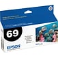 Epson T69 Black Standard Yield Ink Cartridge, 2/Pack
