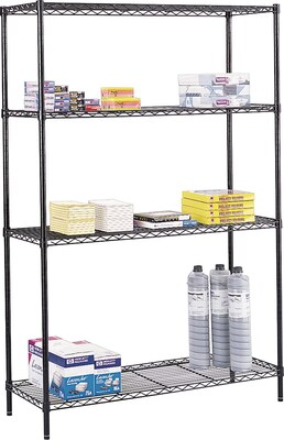 Safco® Commercial Wire Shelving Kit, 48W