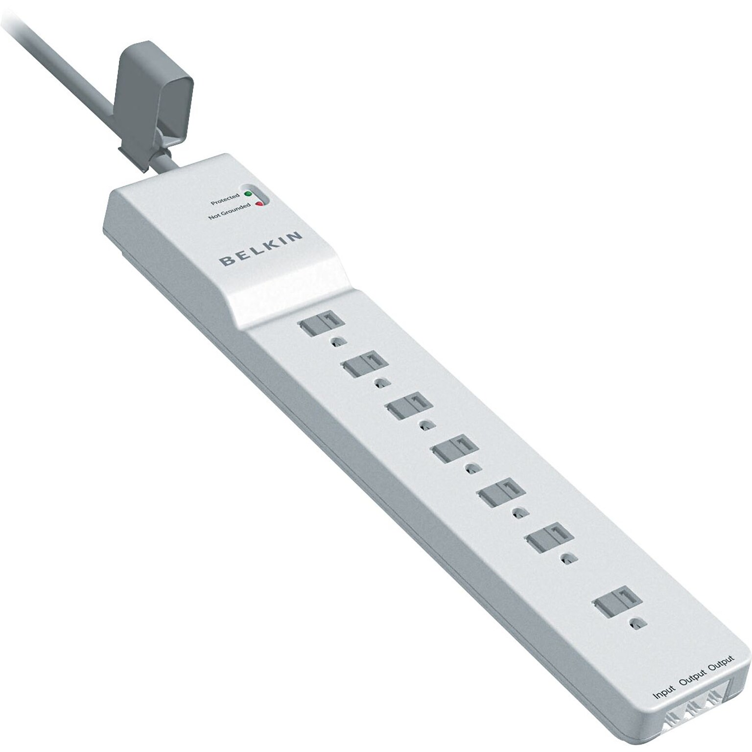 Belkin Home Series Surgemaster 7 Outlet Surge Protector, 12 Cord, 2320 Joules (BE107200-12)