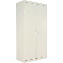 Alera Fixed Shelf Storage Cabinet, Putty, 4-Shelf, 36W x 18D x 72H (ALECM7218PY)