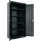 Alera Adjustable Storage Cabinet, Black, 4-Shelf, 36W x 18D x 72H