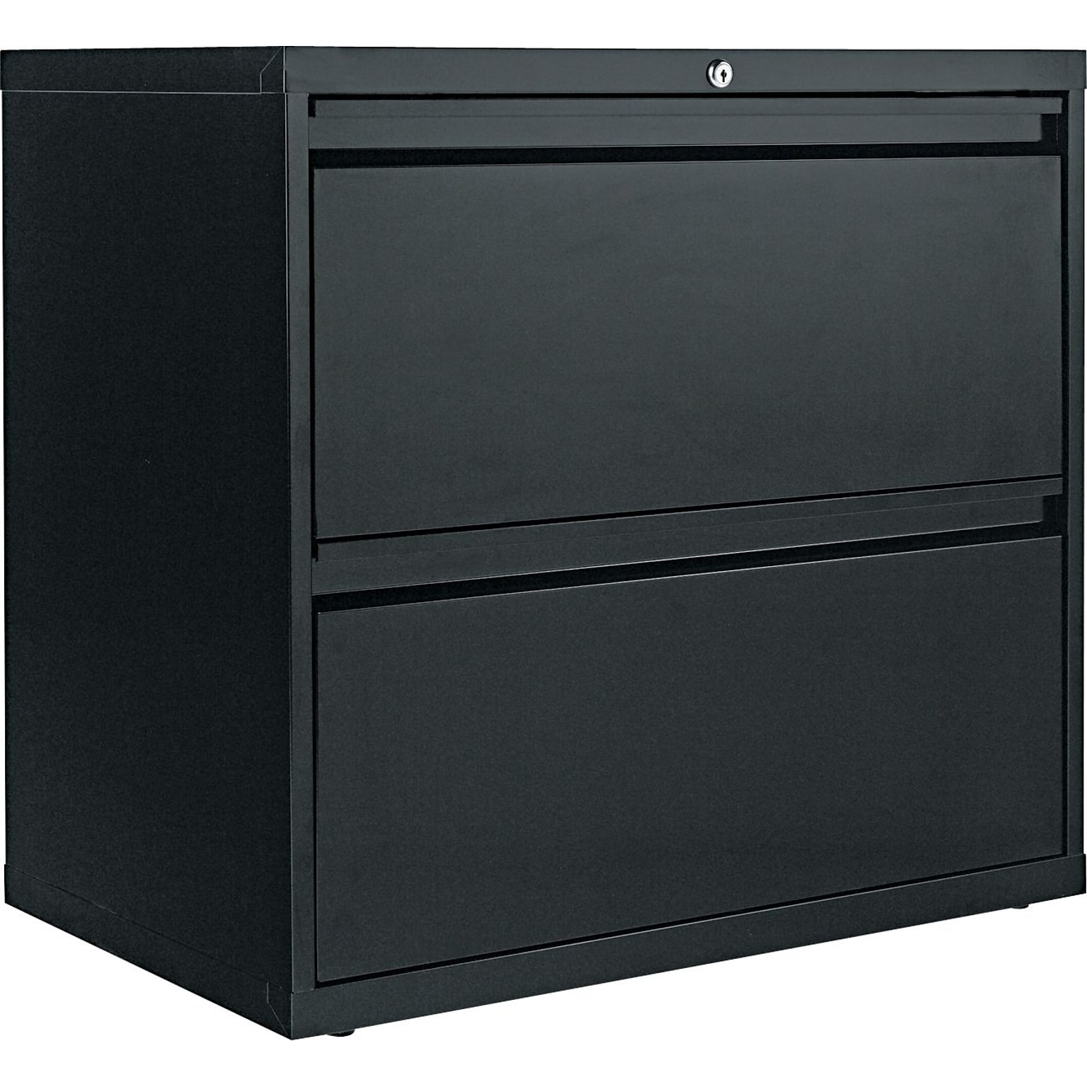 Alera® 2-Drawer Lateral File Cabinet, Black, Letter and Legal (ALELA523029BL)