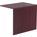 Alera™ Valencia Series U and L Groupings in Mahogany, Reversible Return/Bridge Shell, 36W