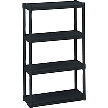 Iceberg® Rough N Ready 4-Shelf Storage System, Black