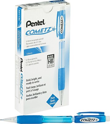 Pentel Cometz Mechanical Pencil, 0.9mm, #2 Medium Lead, Dozen (AX119C)