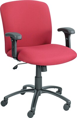Safco® Uber Big & Tall Mid-Back Chairs; Burgundy