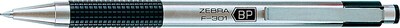 Zebra F-301 Retractable Ballpoint Pen, Medium Point, Black (ZEB27211UNI)