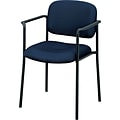 HON Scatter Fabric Stacking Guest Chair, Fixed Arms, Navy (BSXVL616VA90)