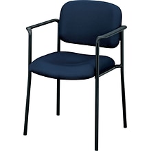 HON Scatter Fabric Stacking Guest Chair, Fixed Arms, Navy (BSXVL616VA90)