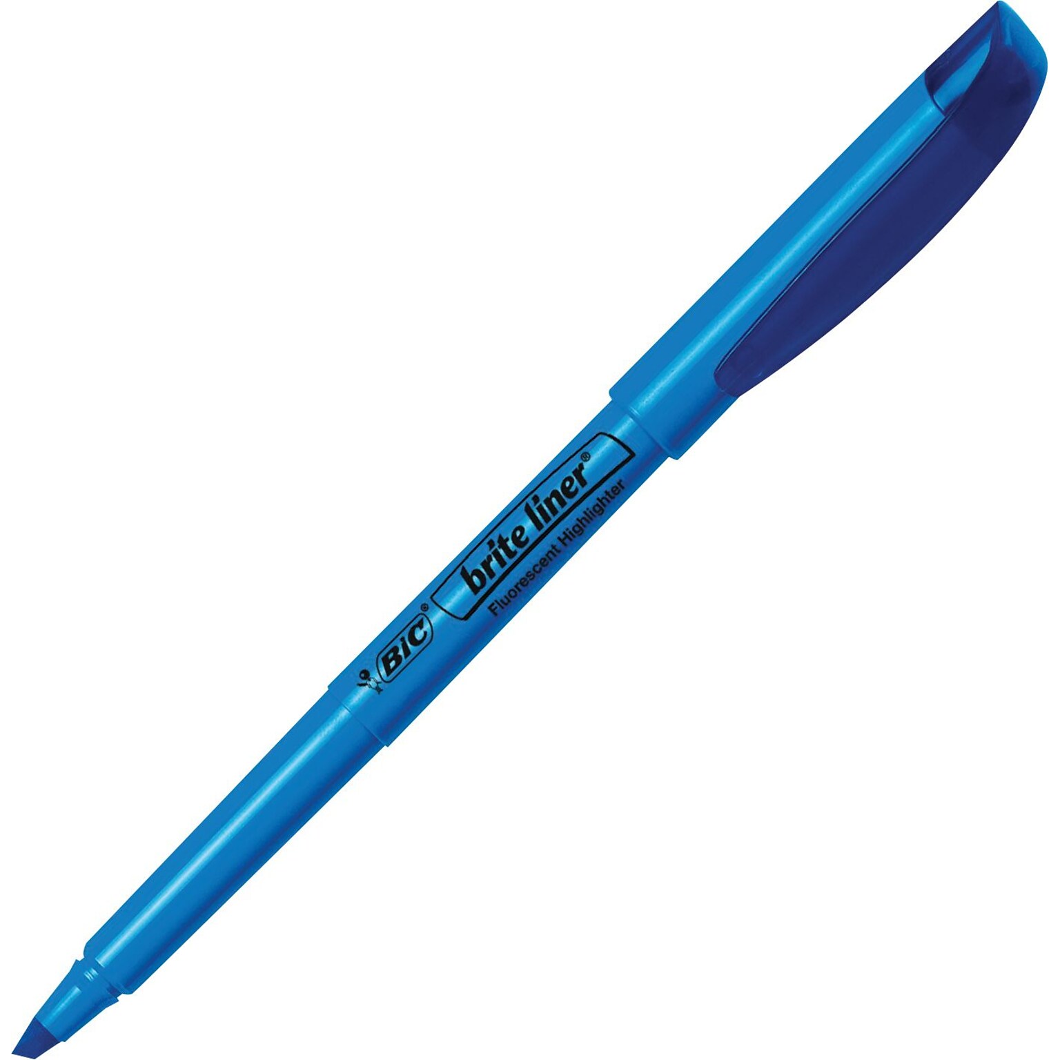 BIC Brite Liner Stick Highlighter, Chisel Tip, Blue, 216/Carton (BIC-BL11BE)