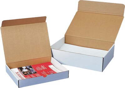 Coastwide Professional™ 11.13 x 8.75 x 4 Literature Mailer, White, 50/Bundle (CW57086)
