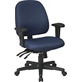 Office Star Ratchet Back Multi Function Fabric Ergonomic Task Chair, Blue