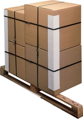 Staples Light Duty Side Protector, 2 x 2 x 48, White, 100/Carton (66-L248)