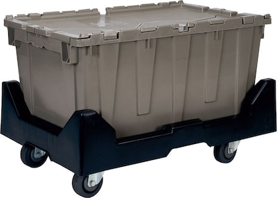 Quantum Storage Systems 18.25 Gallon Plastic Totes with Attached Lids (Qdc2515-14)