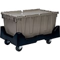 Quantum Storage Systems 18.25 Gallon Plastic Totes with Attached Lids (Qdc2515-14)