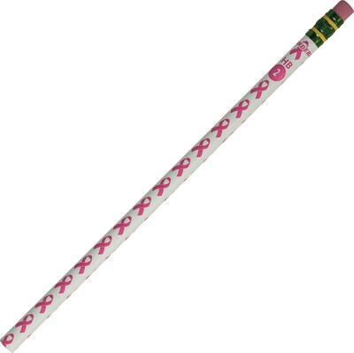 Dixon Ticonderoga® Pink Ribbon Woodcase Pencils, #2 Soft, Dozen