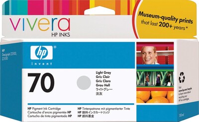 HP 70 Light Gray Standard Yield Ink Cartridge (C9451A)