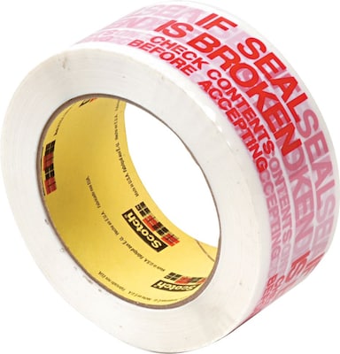 Scotch® Printed Message Box Sealing Tape, IF SEAL IS BROKEN CHECK CONTENTS BEFORE ACCEPTING, 1.88