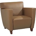 Office Star™ Taupe Leather Club Chair