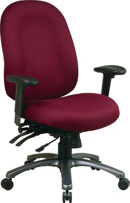 Office Star & trade, Pro-Line II Fabric Ergonomic High-Back Task Chair, Burgundy