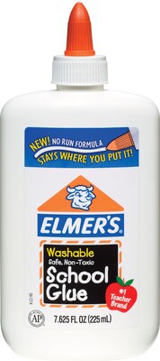 Elmer's® Washable School Glue, 7.625 oz (E308NR)