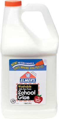 Elmer's White Liquid School Glue, Washable - 32 oz bottles