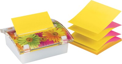 Post-it® Designer Pop-Up Notes Dispenser for 3 x 3 Notes, Floral (DS330-LSP)