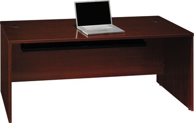 Bush Quantum Series 72 Desk Shell, Harvest Cherry, 30H x 71 3/8W x 27D, Dock Delivery