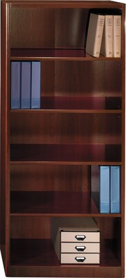 Bush Business Quantum 30W 5-Shelf Bookcase, Harvest Cherry, Installed