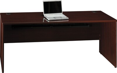 Bush Quantum Series 72 Credenza Shell, Harvest Cherry, Dock Delivery